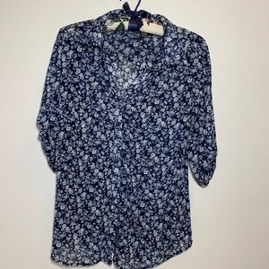 Floral Button Up Blouse